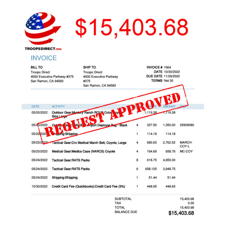 Troops Direct Invoice 2022_Oct30